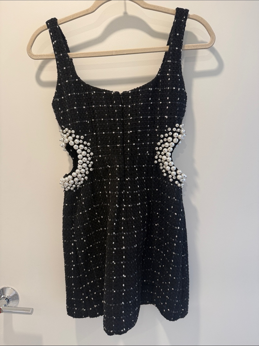 Zara Texture Weave Dress with Pearl accents - Picture 7 of 8